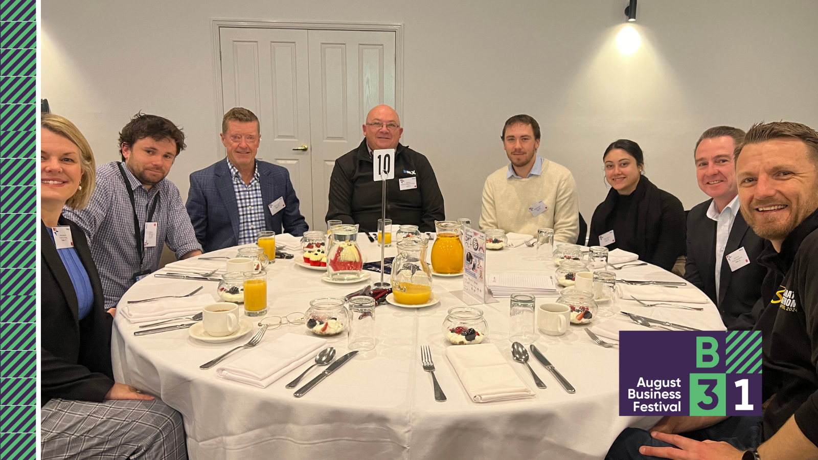 Attendees at August Business Festival breakfast event.