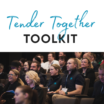 Audience engaged at Tender Together Toolkit event.