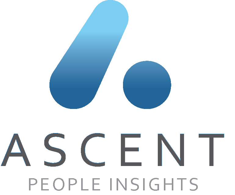 Ascent logo with blue gradients.