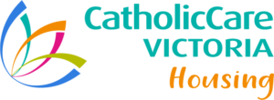 CatholicCare Victoria Housing logo with colourful design.