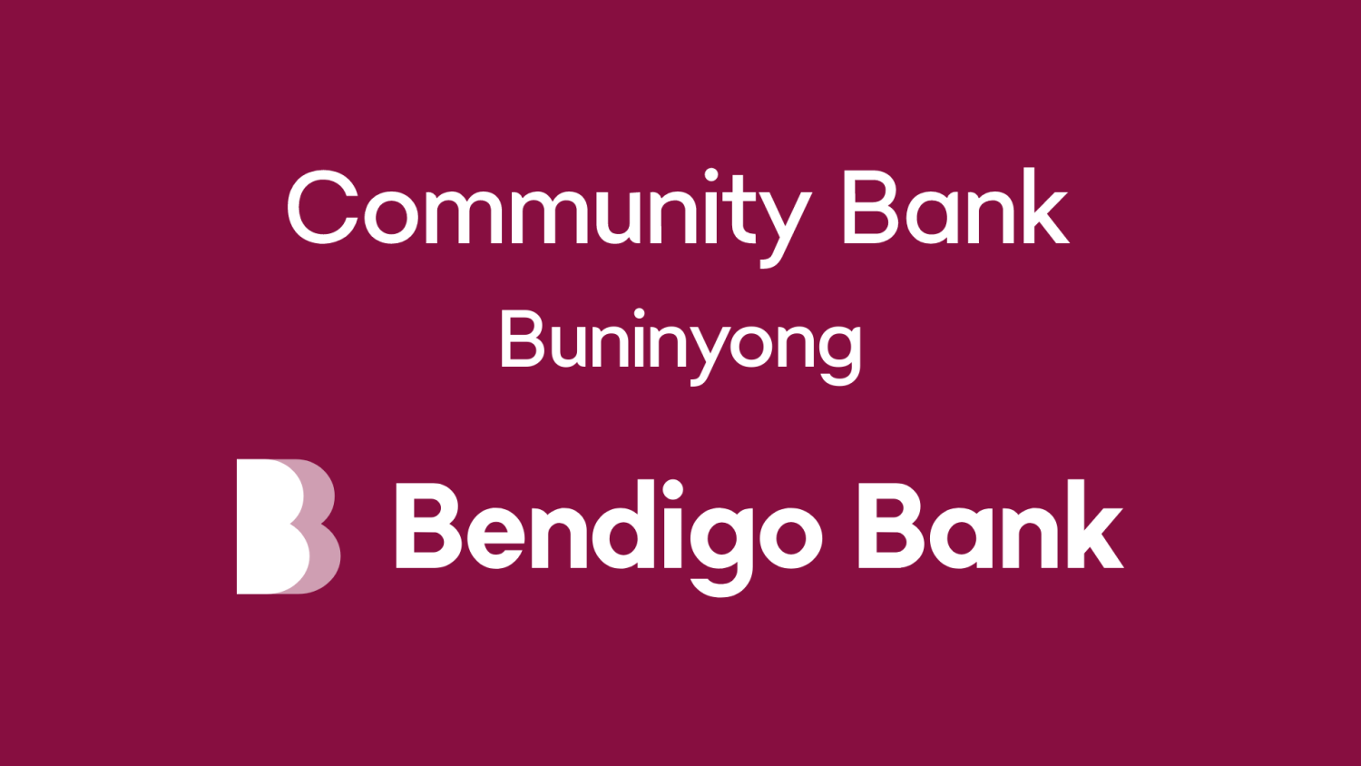 Community Bank Buninyong by Bendigo Bank logo