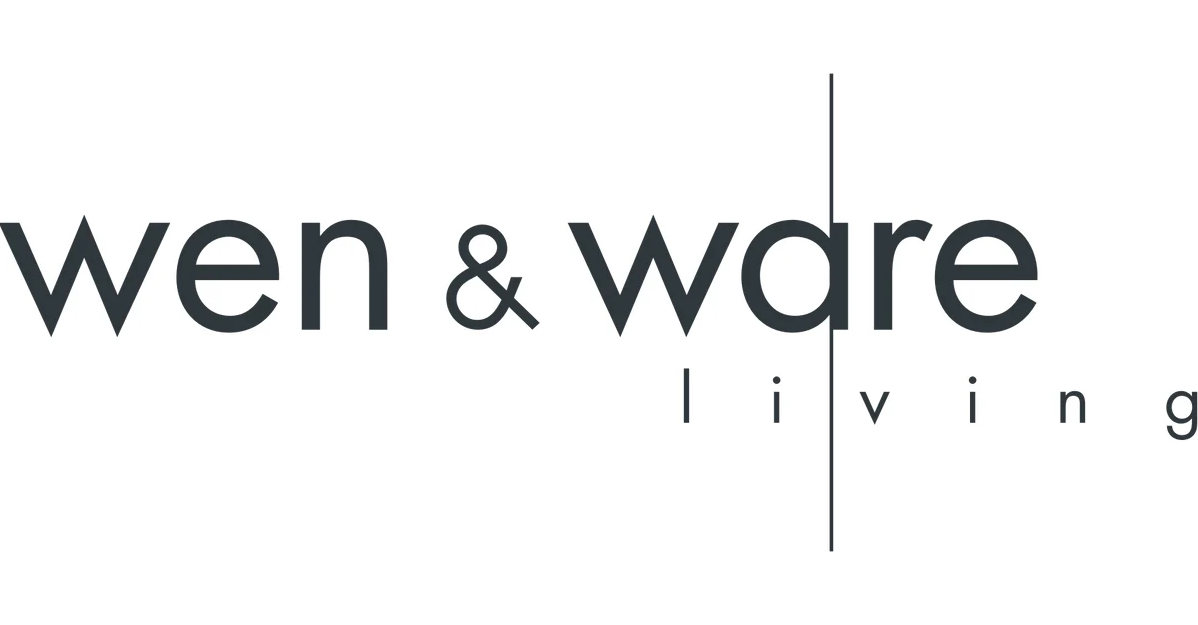 Wen & Ware Living logo with vertical line