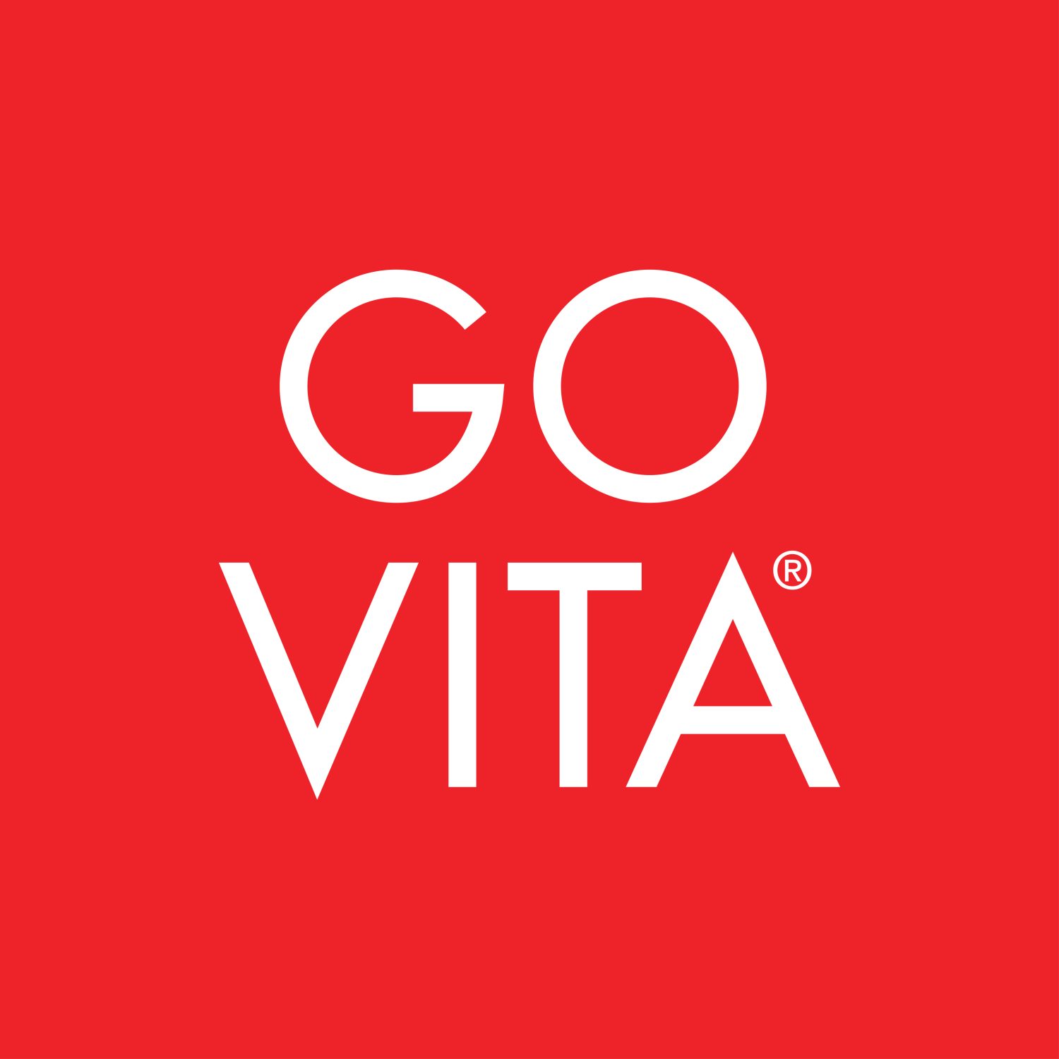Go Vita logo in red and white.