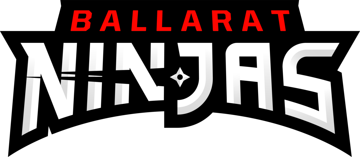 Ballarat Ninjas logo with ninja star design.