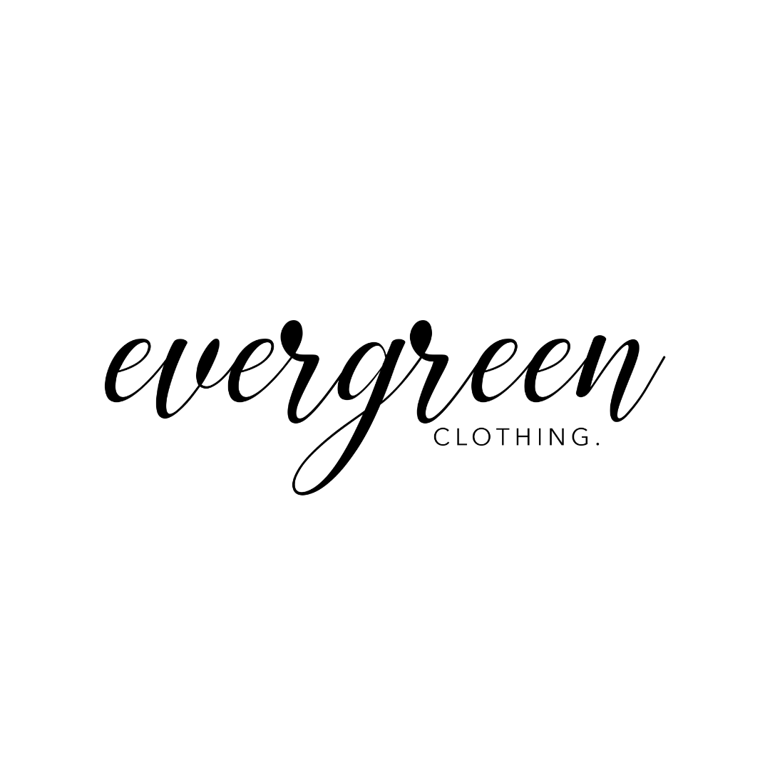 Evergreen Clothing logo in elegant font