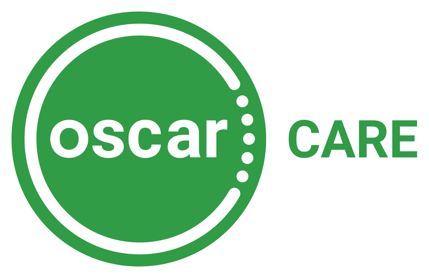 Oscar Care logo in green circle