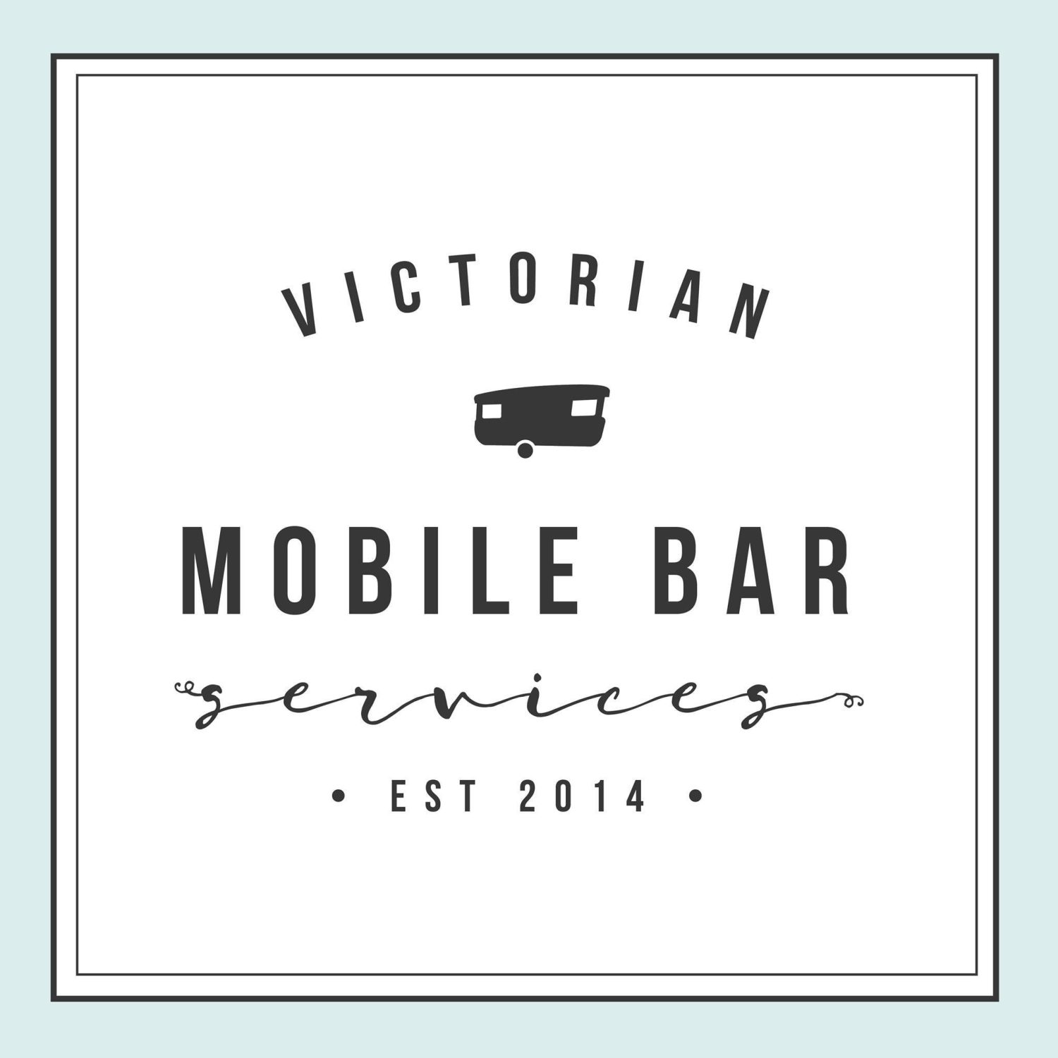 Victorian mobile bar services logo design