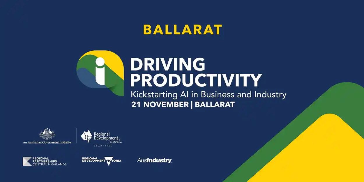Ballarat AI productivity event, 21 November.