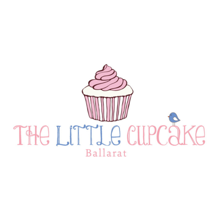 The Little Cupcake Ballarat logo with cupcake.