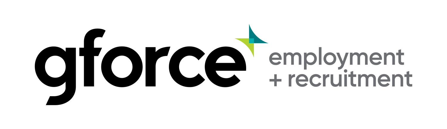 Recruitment agency logo with star design.