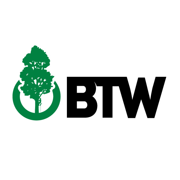 BTW logo with tree symbol.