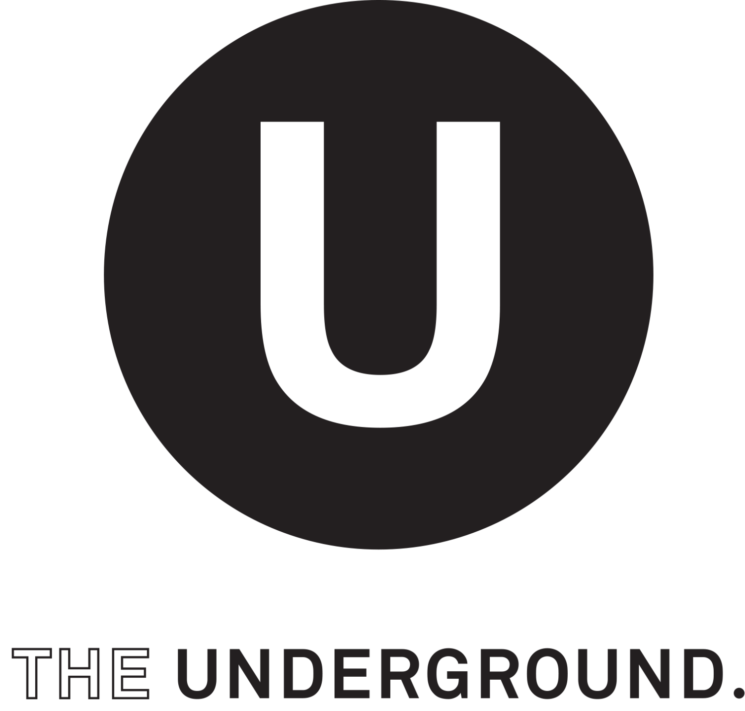 The Underground logo, large U in circle